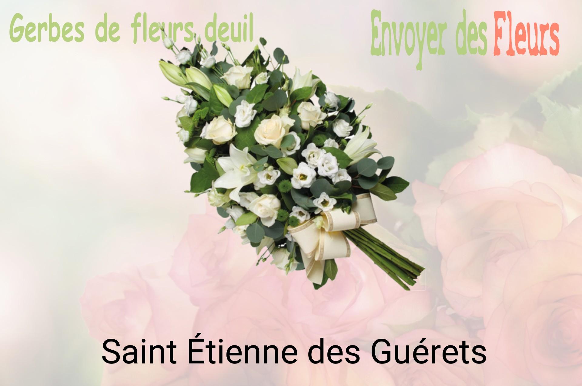 Gerbe de fleurs de deuil livrée à Saint-Étienne-des-Guérets